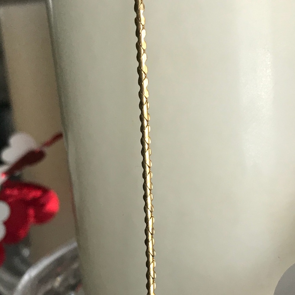 14k gold hearts 9” bracelet
